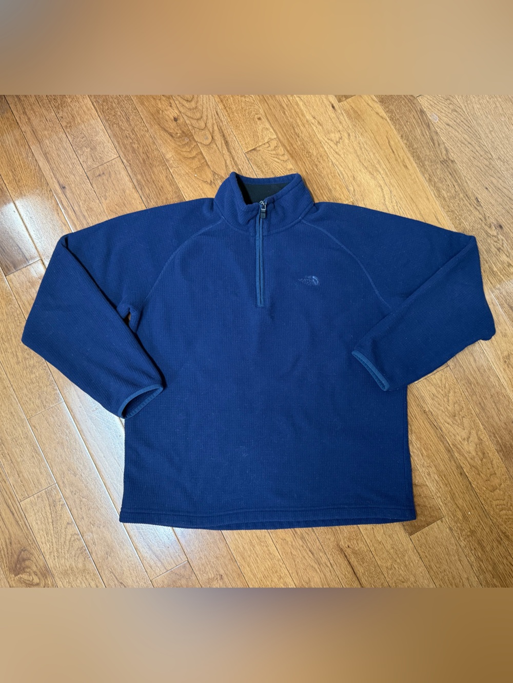 The North Face Men's Navy Half-Zip Pullover Sweater Size L